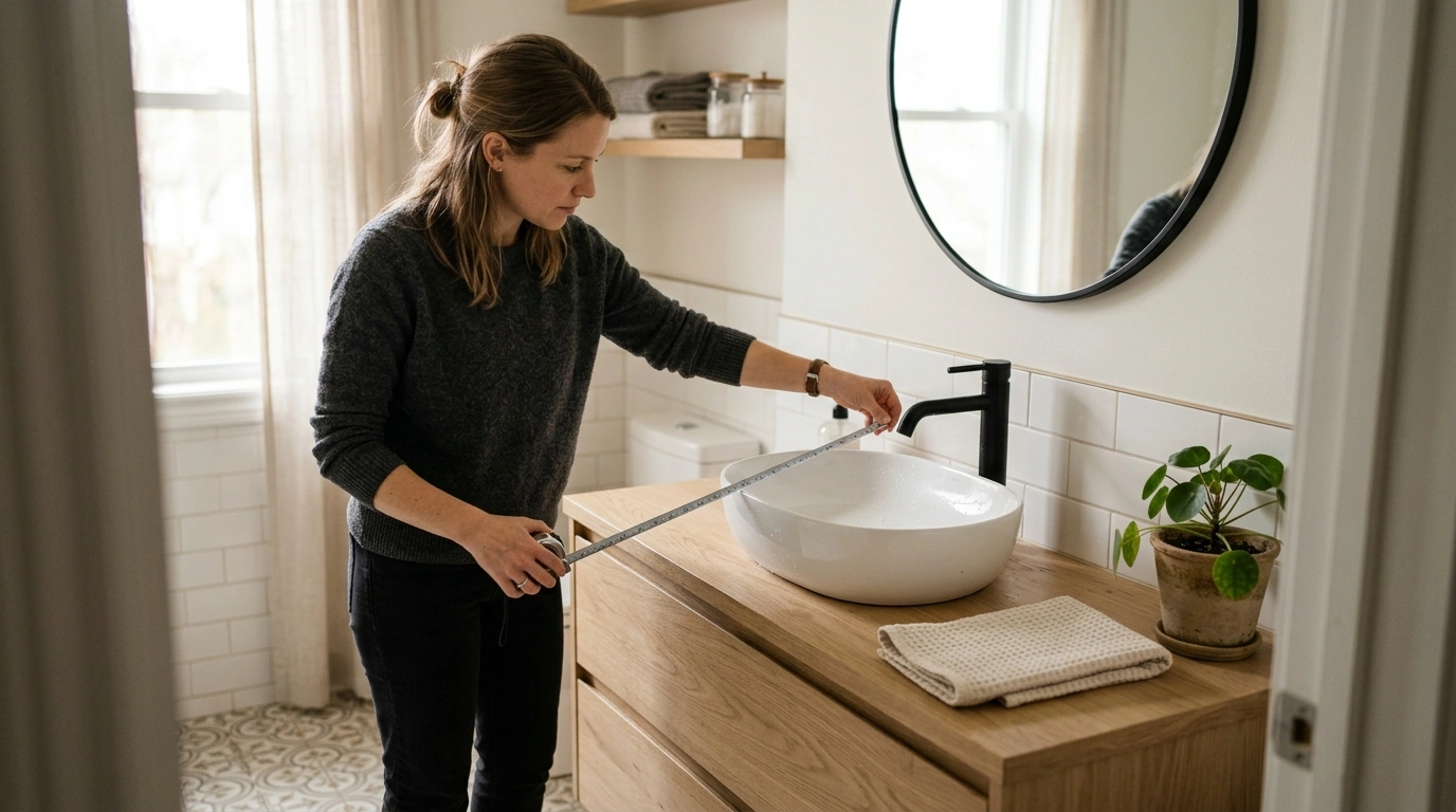 Oval Ceramic Vessel Sink and Matte Black Faucet Guide